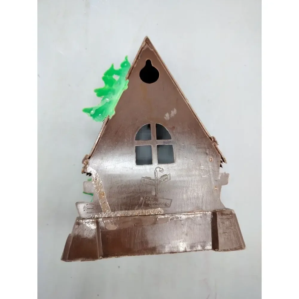 Vintage 60’s Vintage Christmas Nativity Diorama Creche Stable Holy Manger Blume
